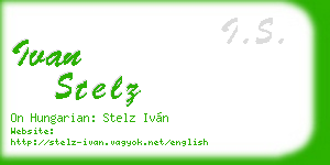 ivan stelz business card